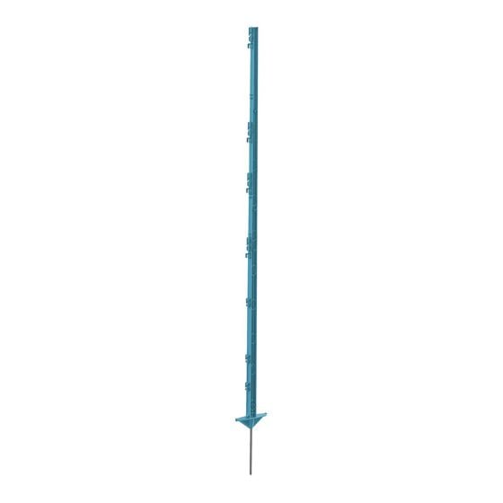 Piquet clôture électrique, turquoise, 5/pqt, 61"