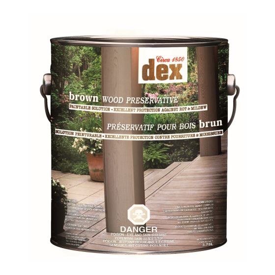 Préservateur pour bois, brun, 3,78 l