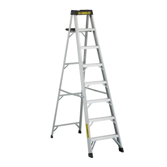 Aluminium step Featherlite ladder - 8'