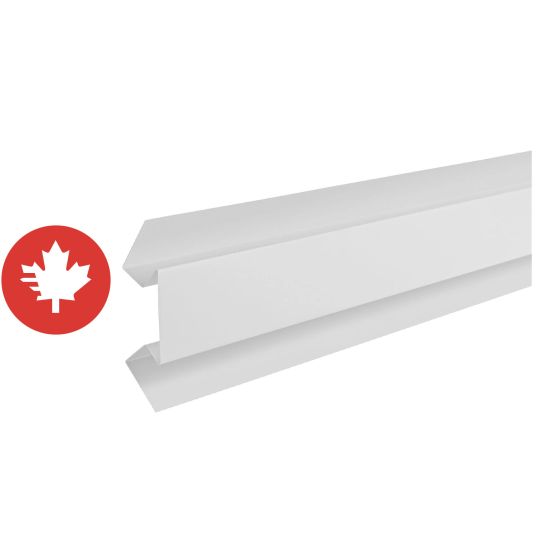 Coin intérieur CanExel, 1" x 10', Blanc