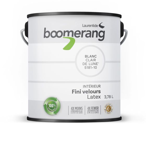 Boomerang Recycled Paint - Velvet Finish - Moonlight - 3.78 l