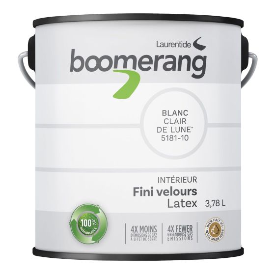 Boomerang Recycled Paint - Velvet Finish - Moonlight - 3.78 l