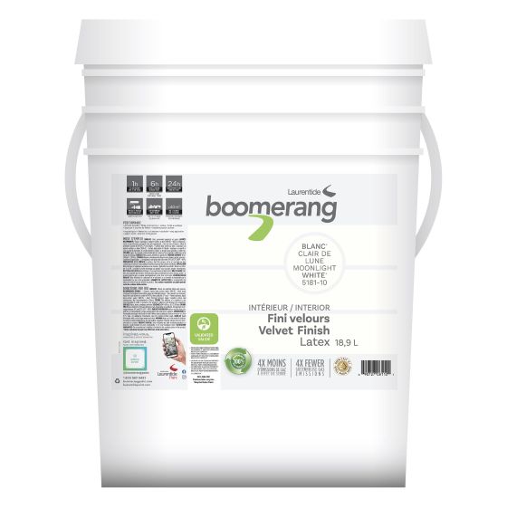 Boomerang Recycled Paint - Velvet Finish - Moonlight - 18.9 l