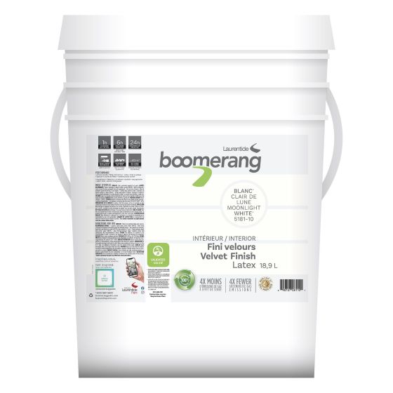 Boomerang Recycled Paint - Velvet Finish - Moonlight - 18.9 l