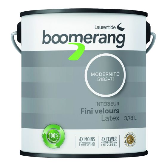 Boomerang Recycled Paint - Velvet Finish - Modernity - 3.78 l