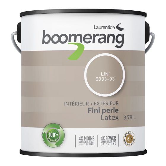 Boomerang Recycled Paint - Pearl Finish - 3.78 l - Linen