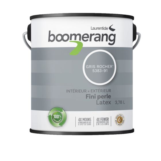 Boomerang Recycled Paint - Pearl Finish - 3.78 l - Stone Grey