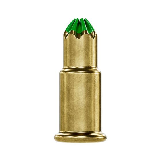.22 caliber A crimp loads - Green - 100/Pkg