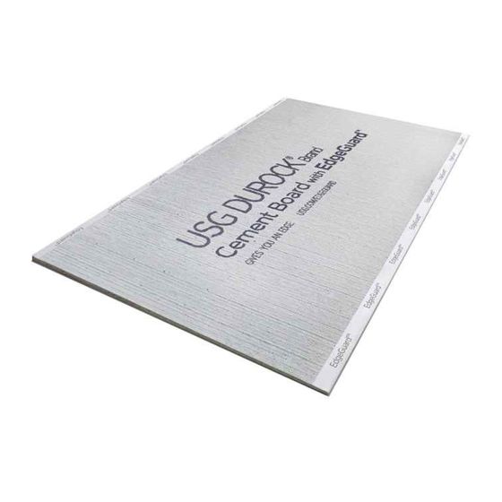 Durock Cement Board with Edgeguard - 1/2" x 4' x 8'