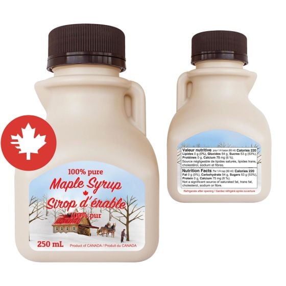 Plastib Maple Syrup Jug, Square Shaped - 250 ml