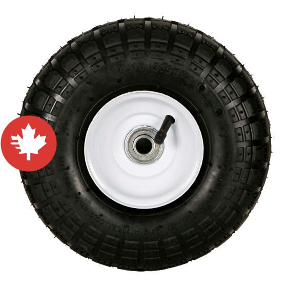 Roue incluant pneu de 4''x10'' pour chariot 20x38W