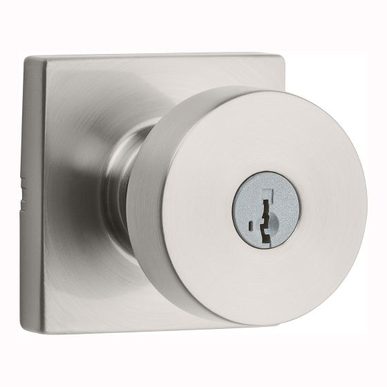 Poignée ronde Cambie, entrée, nickel satiné