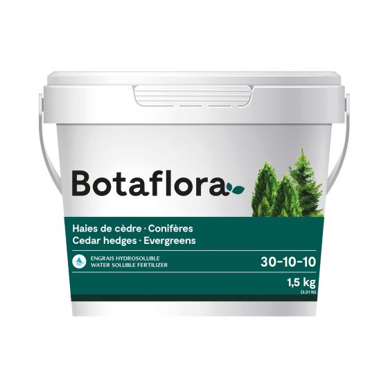 Engrais hydrosoluble pour haies de cèdre et conifères 30-10-10, 1,5 kg