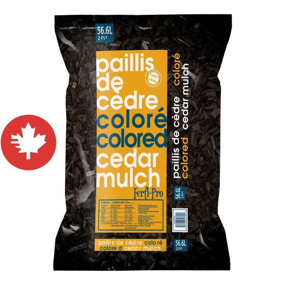 Paillis de cèdre, 56 l, 2 pi², noir