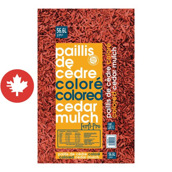 Paillis de cèdre, 56 l, 2 pi², rouge