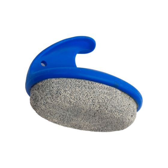 Pierre ponce avec poignée, bleu