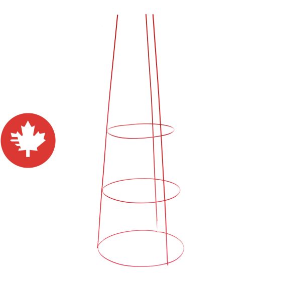 Support à tomates, 42" x 14", rouge