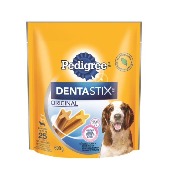 Dentastix  for Medium Dogs From 22-55 Lbs (10-25  kg) - Original - 608 g