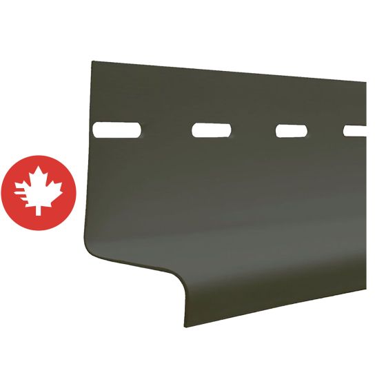 Moulure d’égouttement en vinyle, Fusain, 12’