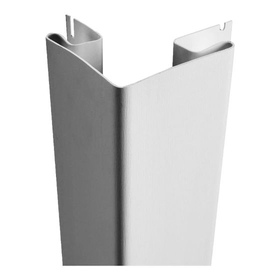 Coin extérieur en vinyle, Blanc, 3" x 120"