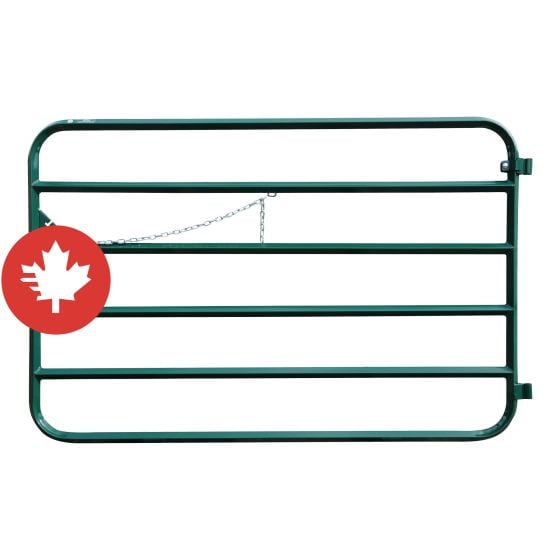 Heavy-Duty Farm Gate - 14-Gauge - Green - 6'