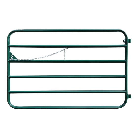 Heavy-Duty Farm Gate - 14-Gauge - Green - 6'