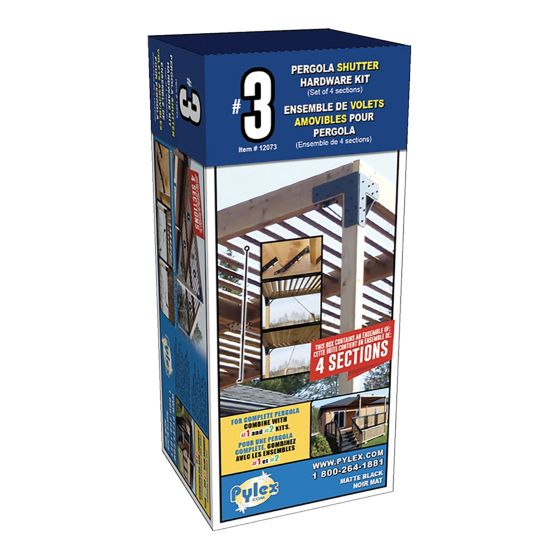 Ensemble de volets amovibles pour pergola