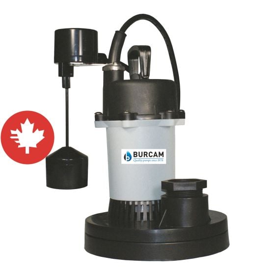 Zinc and thermoplastic submersible sump pump 1/2 hp