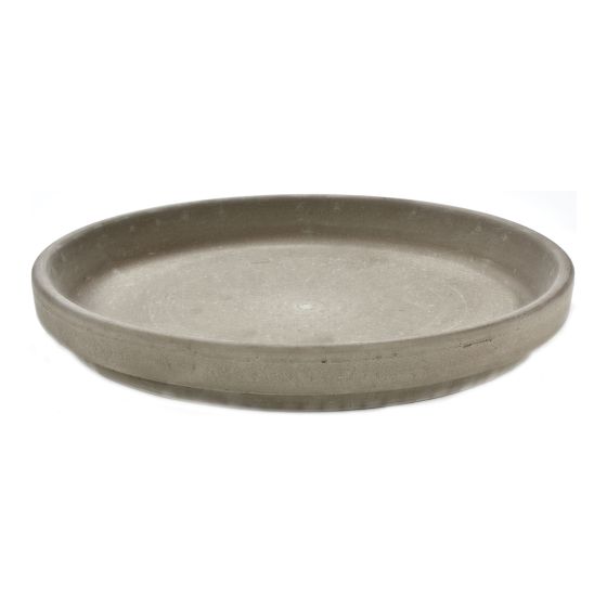 Basalt Ceramic Saucer - Marble - 22 cm