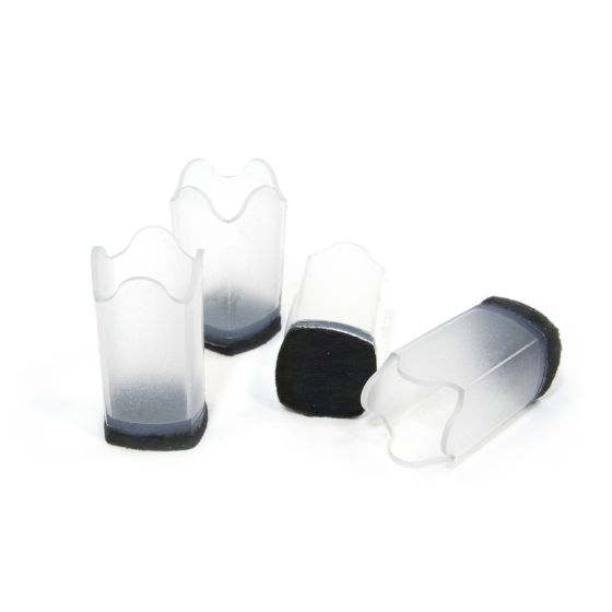 Flexible Transparent Tips - Black - 19" - 4/Pkg