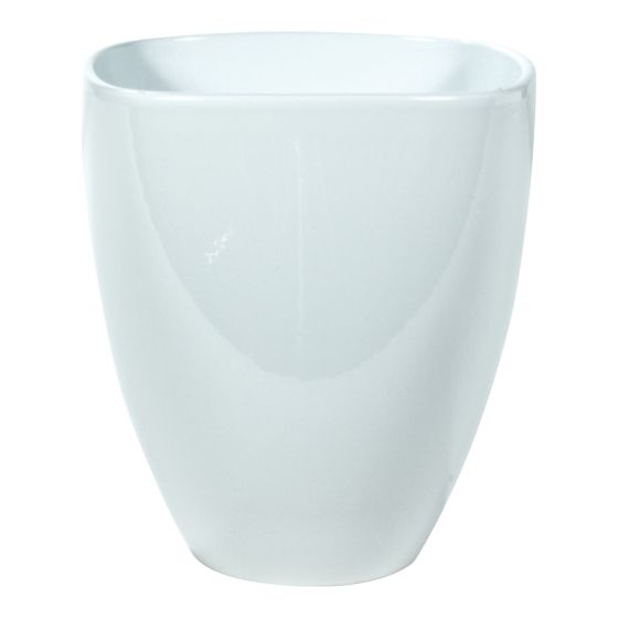 Orchid Artdeco Ceramic Pot - 14 cm - White