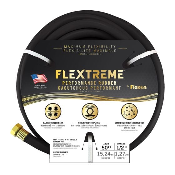 Boyau d'arrosage, 1/2" x 50', noir