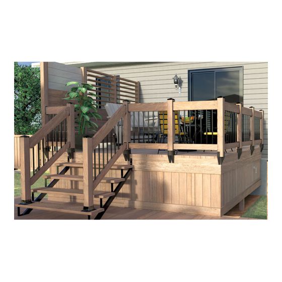 Ensemble d'étrier pour poteau latéral