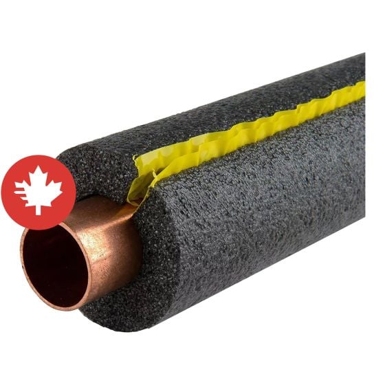Isolant tuyau, 7/8 x 1/2 x 6"