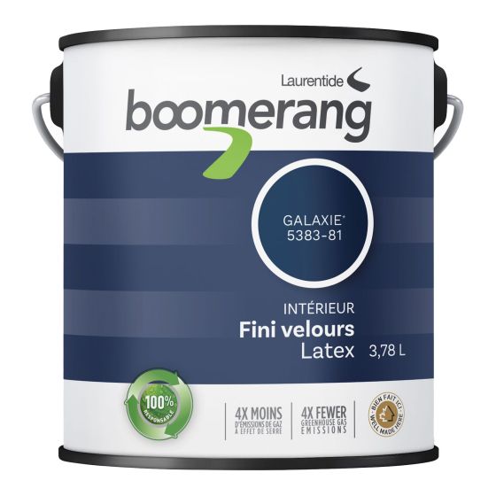 Boomerang Recycled Paint - Velvet Finish - Galaxy - 3.78 l
