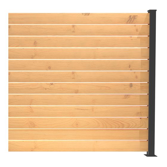 End Post Kit - 72" - Black