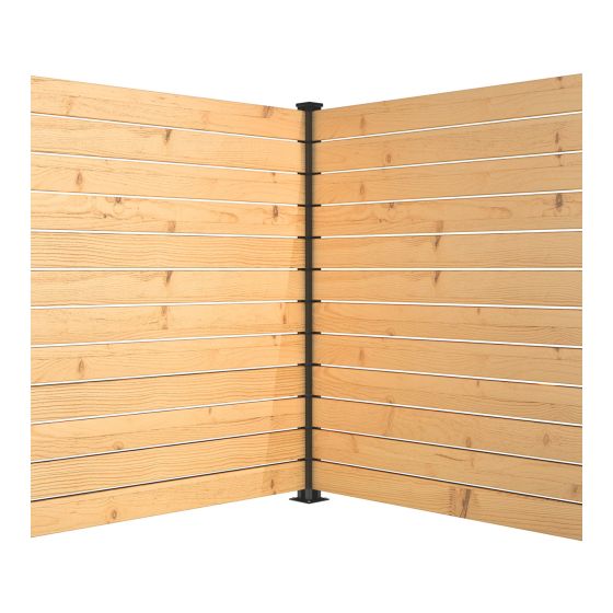 Corner Post Kit - 72" - Black