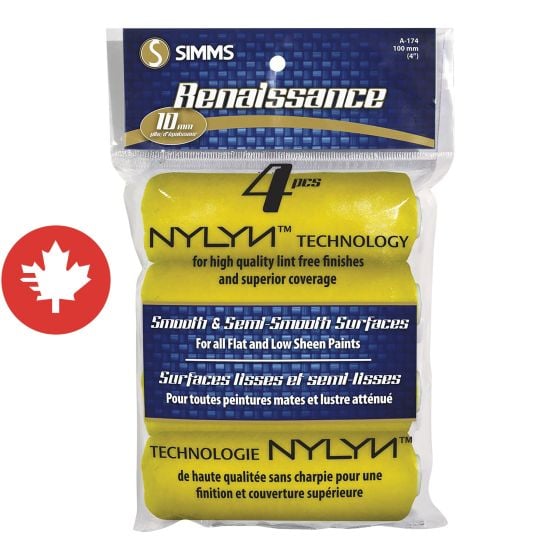 Roller Mini Renaissance 10mm, 4/Pkg