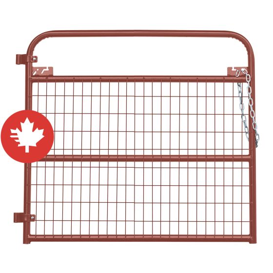 Barrière de ferme légère avec grillage True North, calibre 20, rouge, 4'