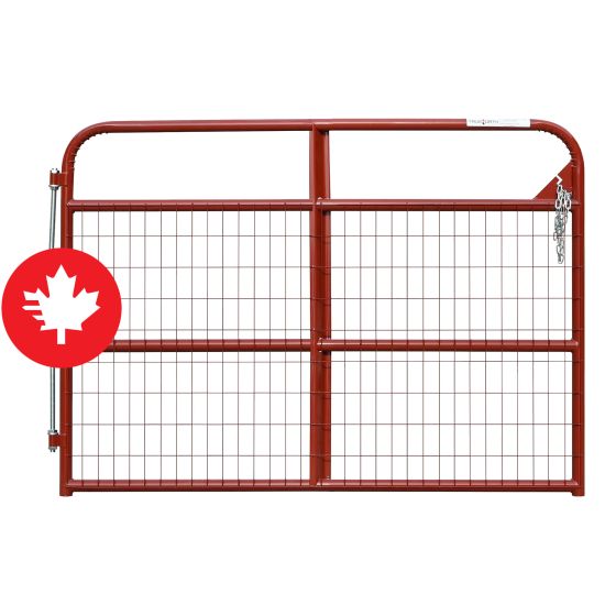 Barrière de ferme légère avec grillage True North, calibre 20, rouge, 6'