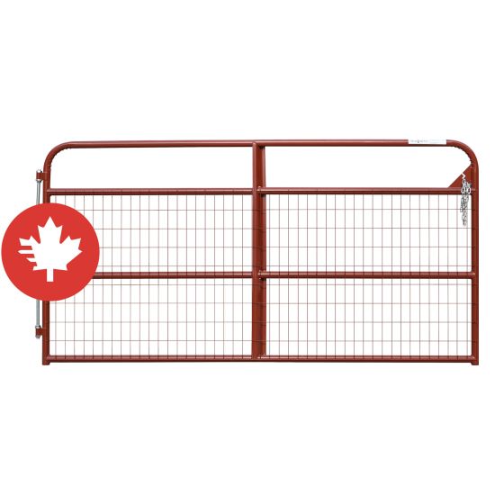 Barrière de ferme légère avec grillage True North, calibre 20, rouge, 8'