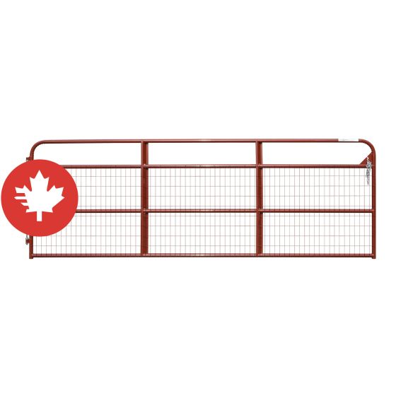 Barrière de ferme légère avec grillage True North, calibre 20, rouge, 12'