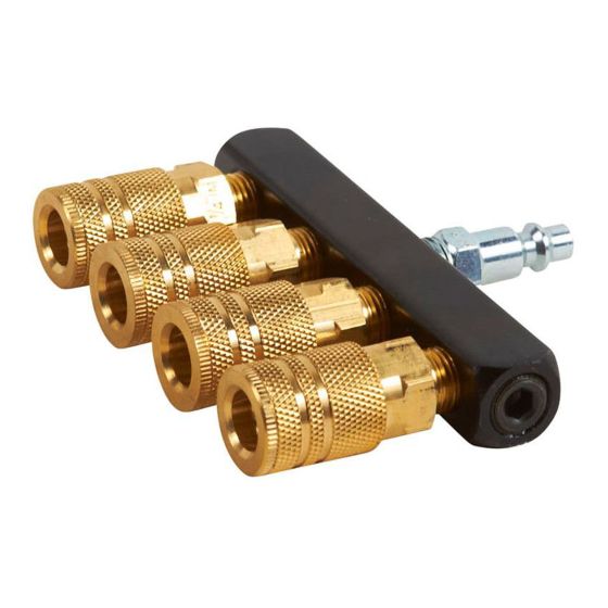 Manifold with 4 plugs for air hose