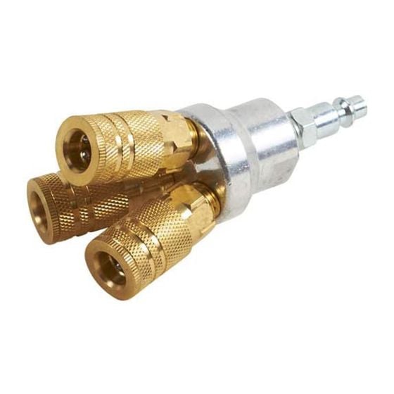 Manifold with 3 plugs for air hose