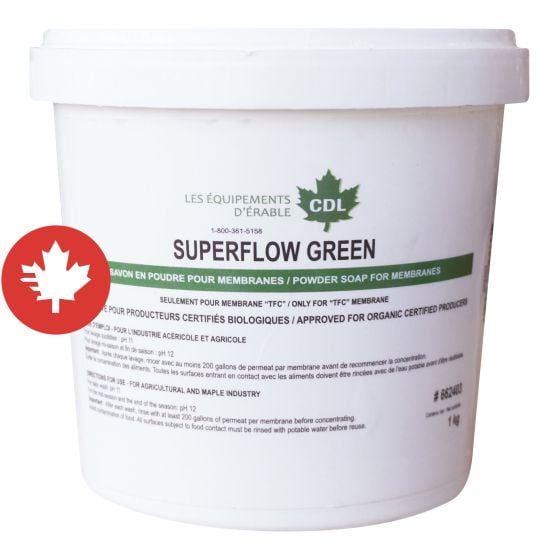 Savon biologique Superflow Green