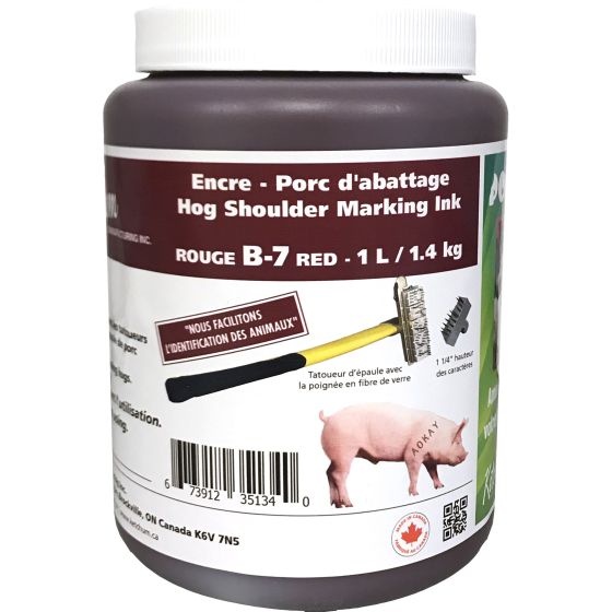 Encre de marquage B7 - rouge - 1 l