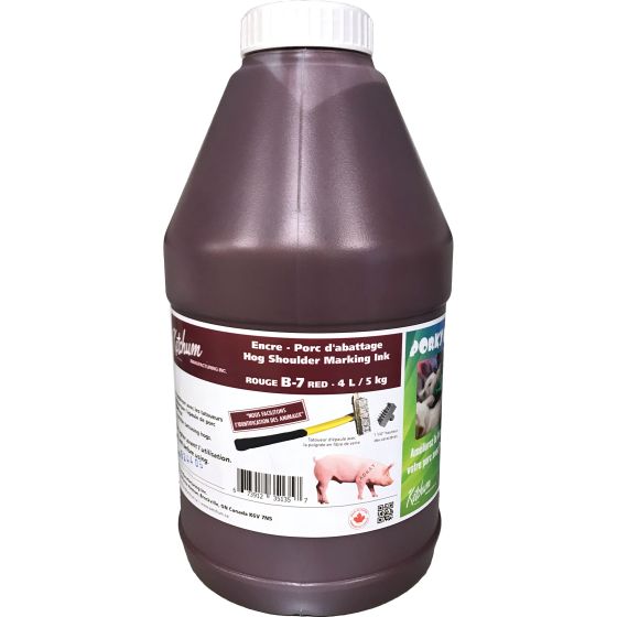 Encre de marquage B7 - rouge - 4 l