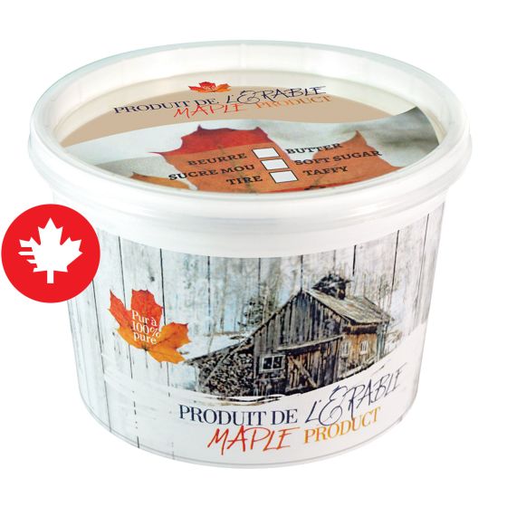 Flat Container With Lid For Maple Products - 500 g