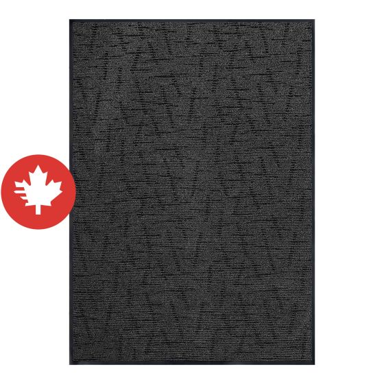 Tapis commercial, Besso, polypropylène, quartz noir