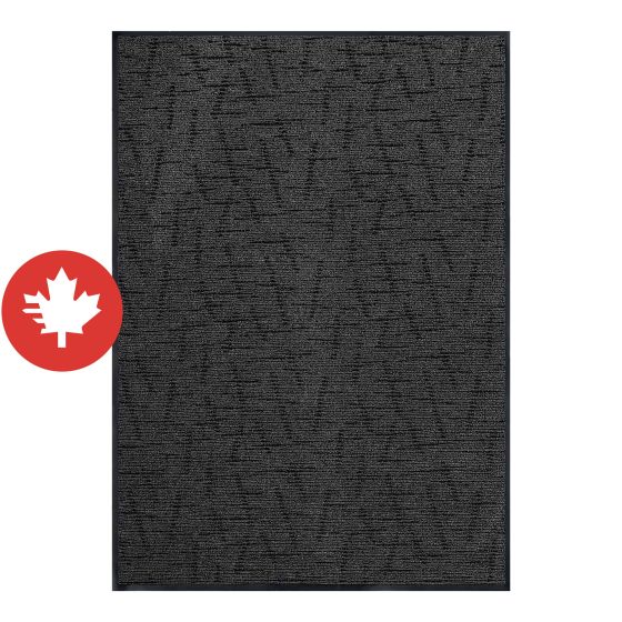 Tapis commercial, Besso, 3' x 50', polypropylène, quartz noir